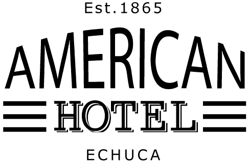 American hotel logo black