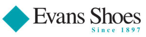 Evans shoes logo trans background, cropped